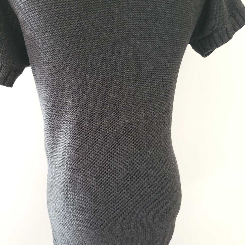 Athleta Tisbury Tunic Sweater Gray Cowl Neck Cabl… - image 7