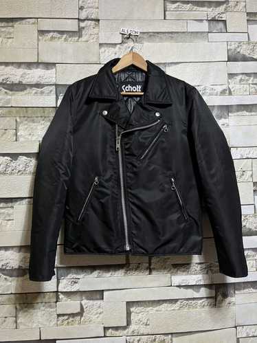 希少 70s Schott double riders jacket Schott Double Riders Leather Jacket Black Size 36 Quilted
