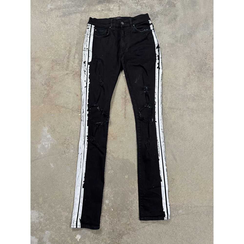 Amiri Amiri Jeans Black White Stripe Used 30 - image 1