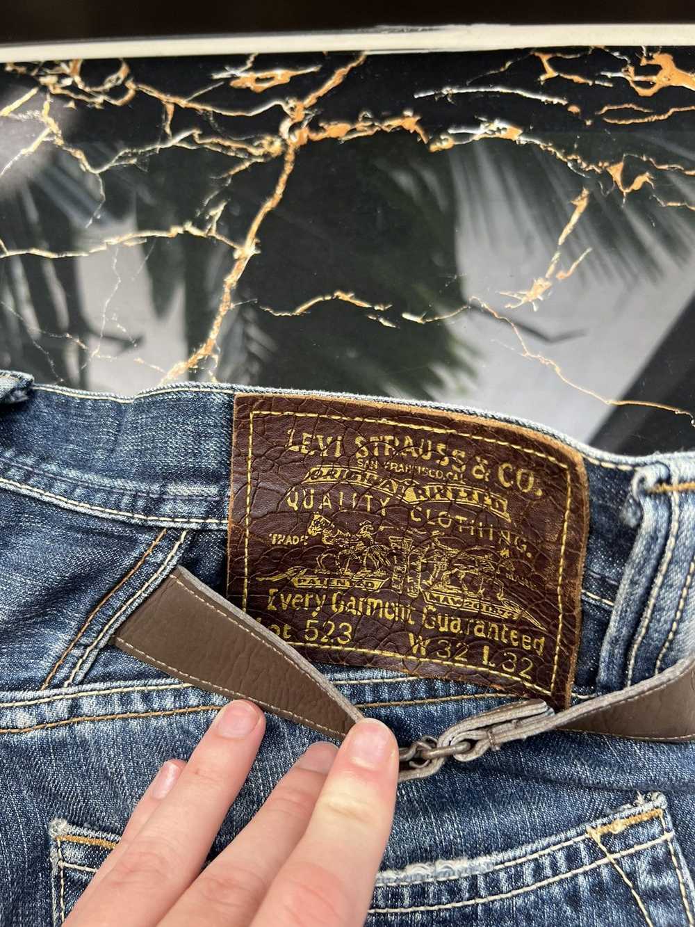 Levi's × Streetwear × Vintage 90s Levis Leather P… - image 10