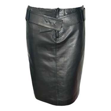 Gucci Leather mid-length skirt - image 1