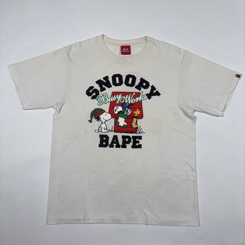 Bape × Peanuts BAPE x Snoopy Peanuts Christmas T-… - image 1