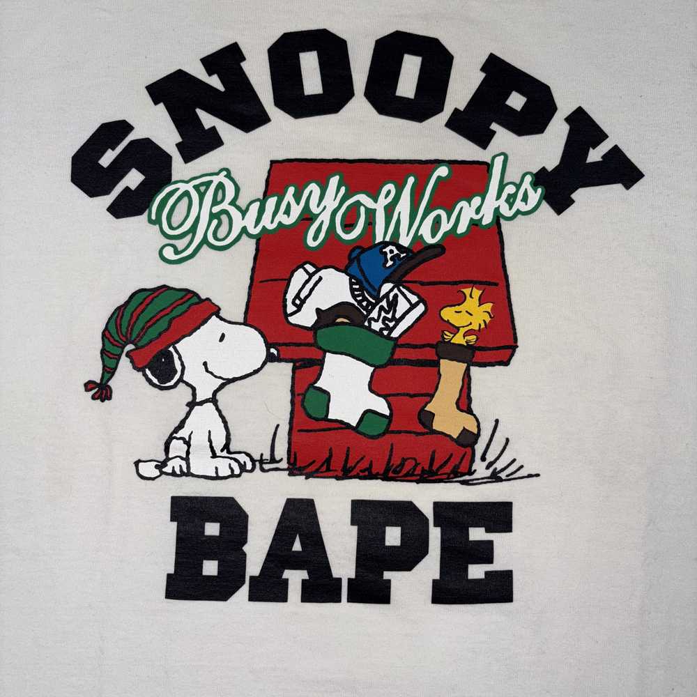 Bape × Peanuts BAPE x Snoopy Peanuts Christmas T-… - image 2