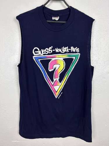 Guess × Vintage 80s Vintage 1989 Quess Center Logo