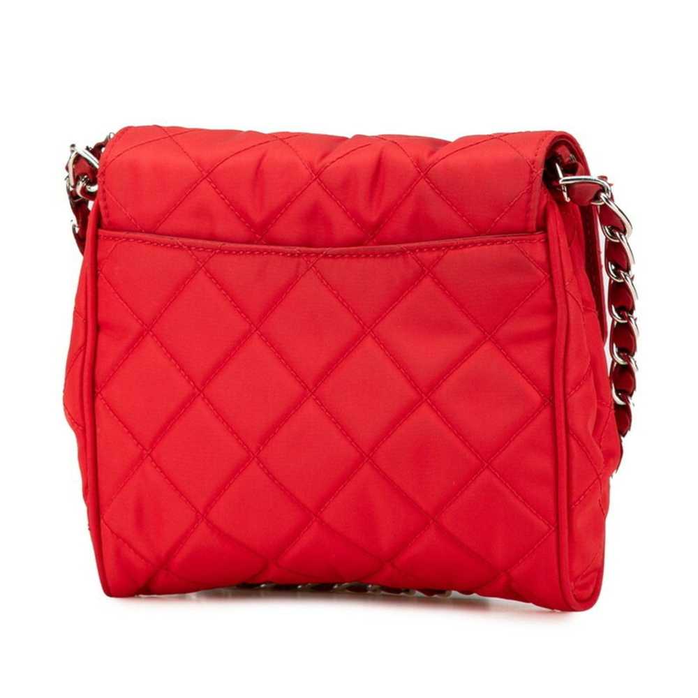 Prada Prada quilted chain shoulder bag in red nyl… - image 2