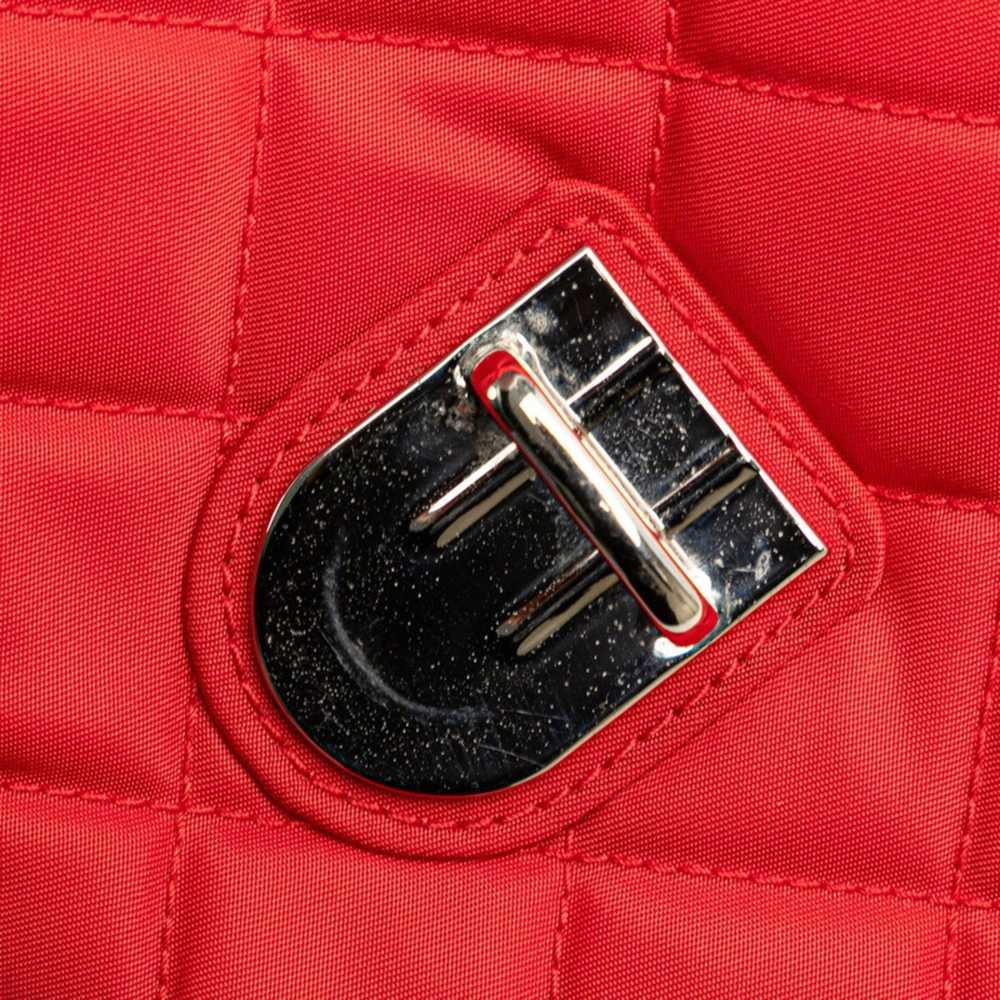 Prada Prada quilted chain shoulder bag in red nyl… - image 4