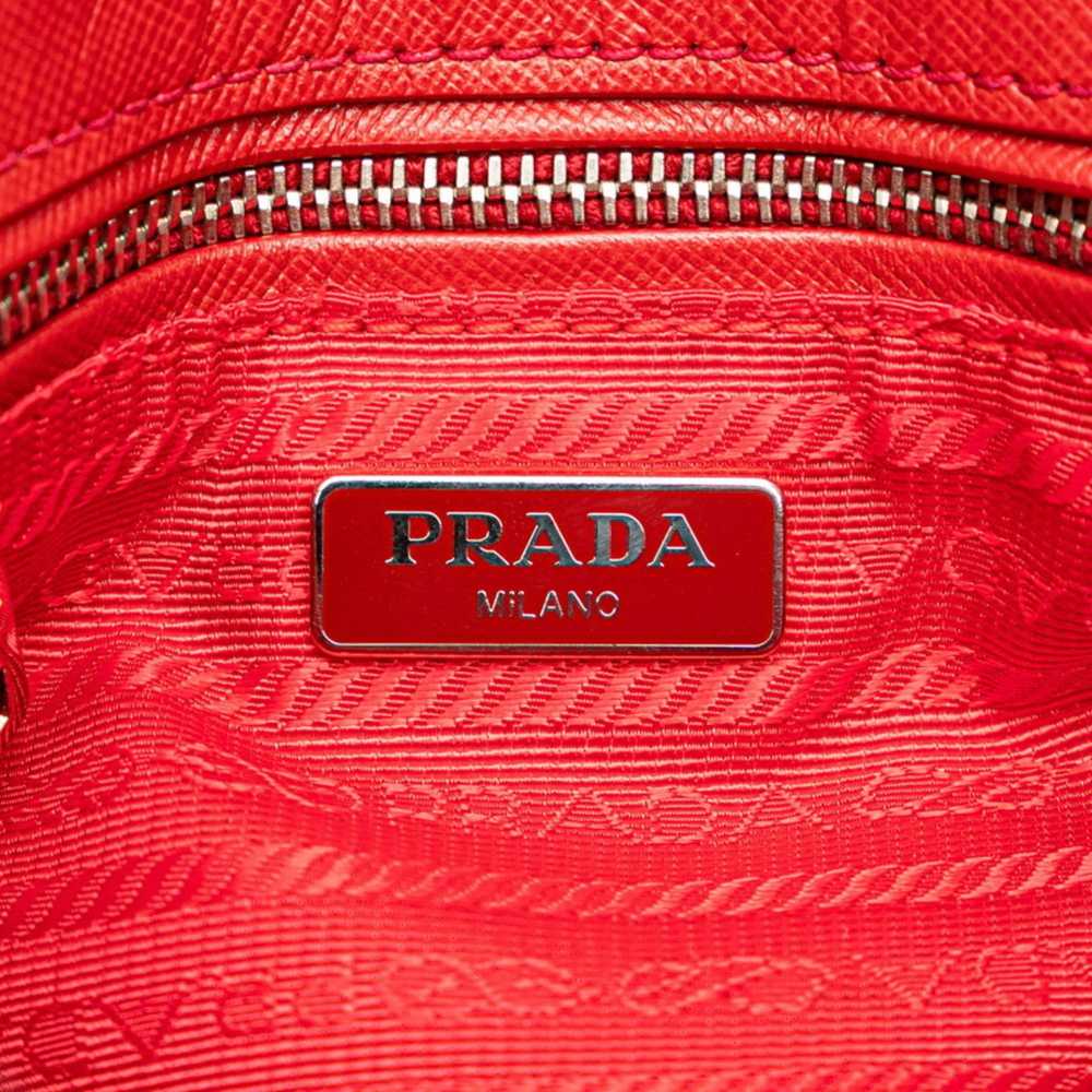 Prada Prada quilted chain shoulder bag in red nyl… - image 6