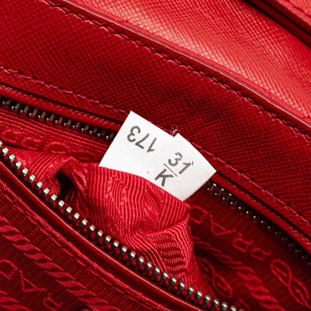 Prada Prada quilted chain shoulder bag in red nyl… - image 8