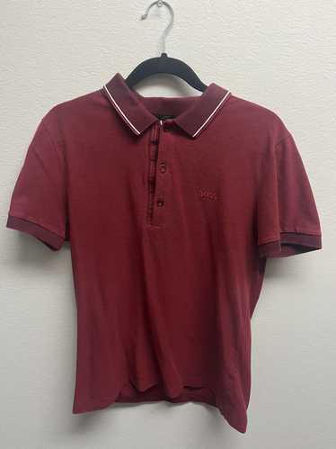 Hugo Boss Hugo Boss Logo Red Polo Shirt