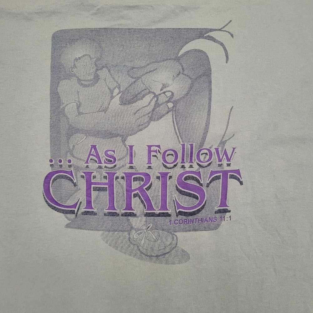 Fruit Of The Loom Vintage 90s Christian Shirt M/L… - image 9