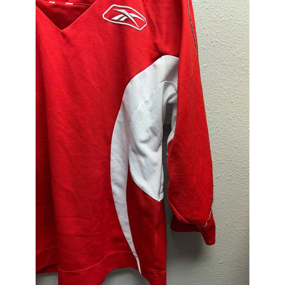 Ccm Reebok Hockey NHL CCM Red Long Sleeve Jersey … - image 3