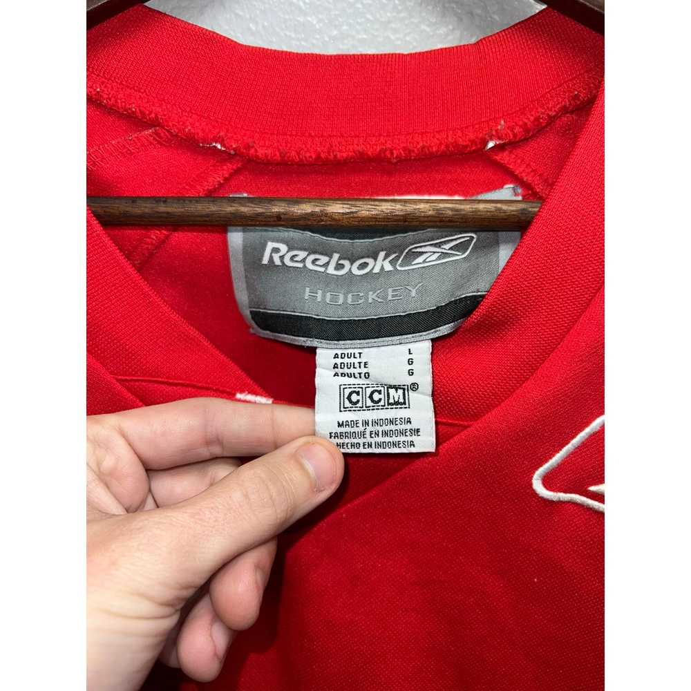 Ccm Reebok Hockey NHL CCM Red Long Sleeve Jersey … - image 6