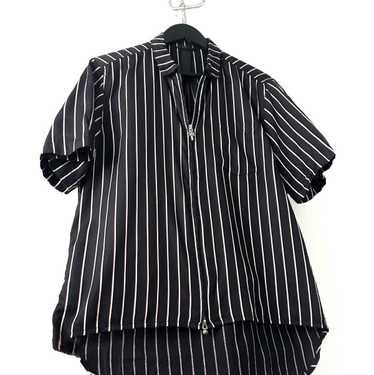 Chrome Hearts × Vintage Silk Pinstripe Dagger Zip… - image 1