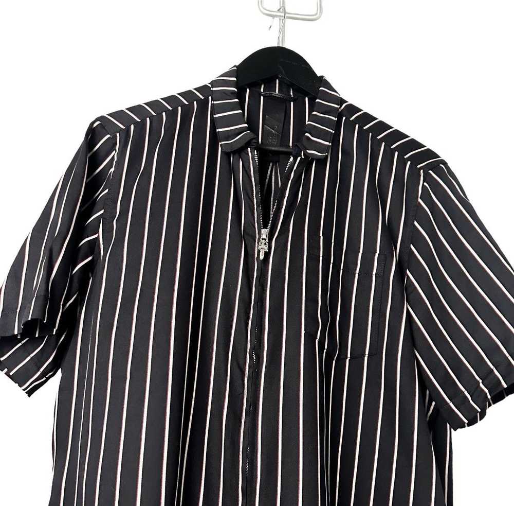 Chrome Hearts × Vintage Silk Pinstripe Dagger Zip… - image 2