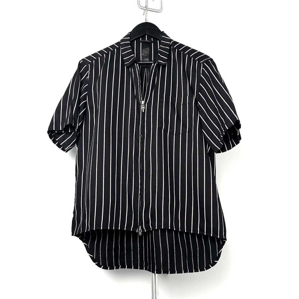 Chrome Hearts × Vintage Silk Pinstripe Dagger Zip… - image 3