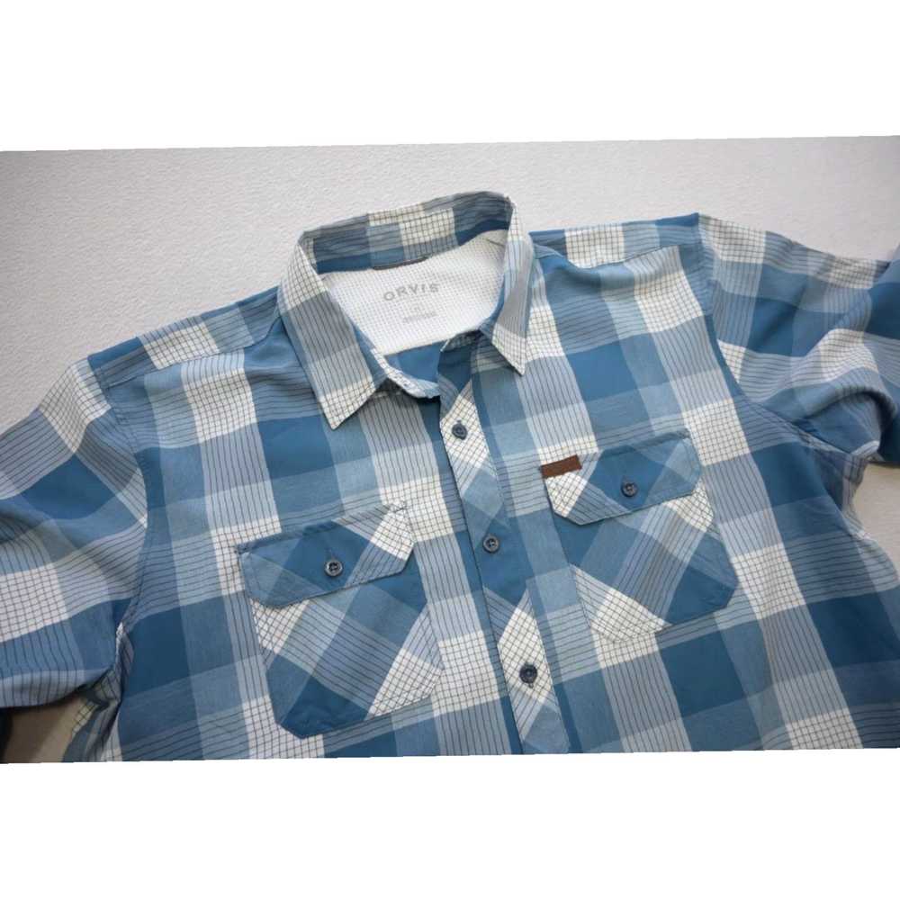 Orvis Breathable Plaid Short Sleeve Mens Size XL … - image 5