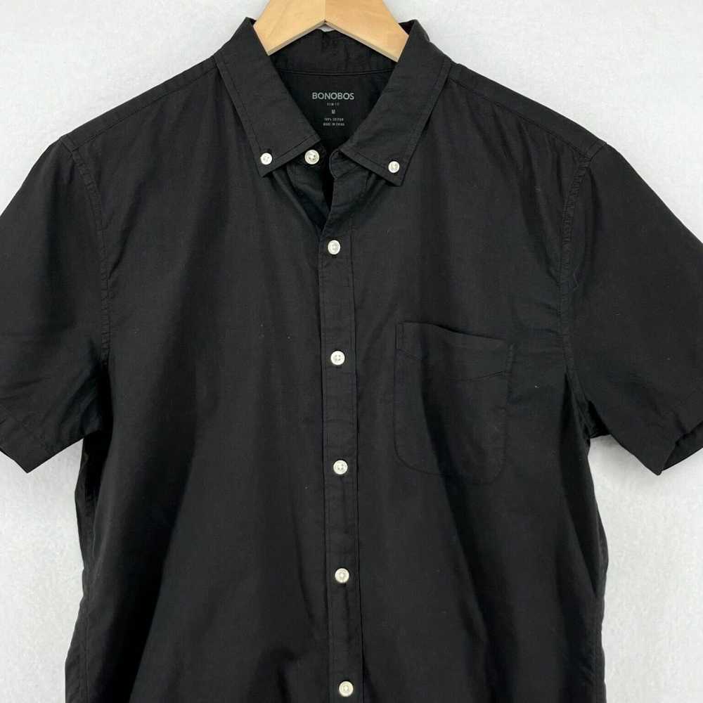 Bonobos Mens Slim Fit Oxford Shirt in Black Cotto… - image 4