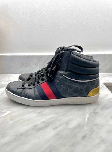 Designer × Gucci Gucci Ace high top gg monogram l… - image 1