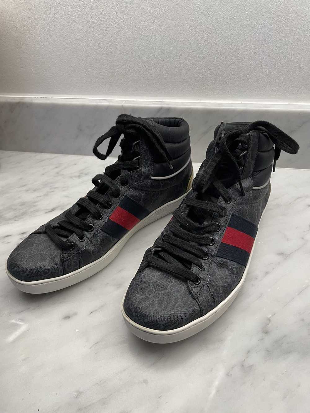 Designer × Gucci Gucci Ace high top gg monogram l… - image 6