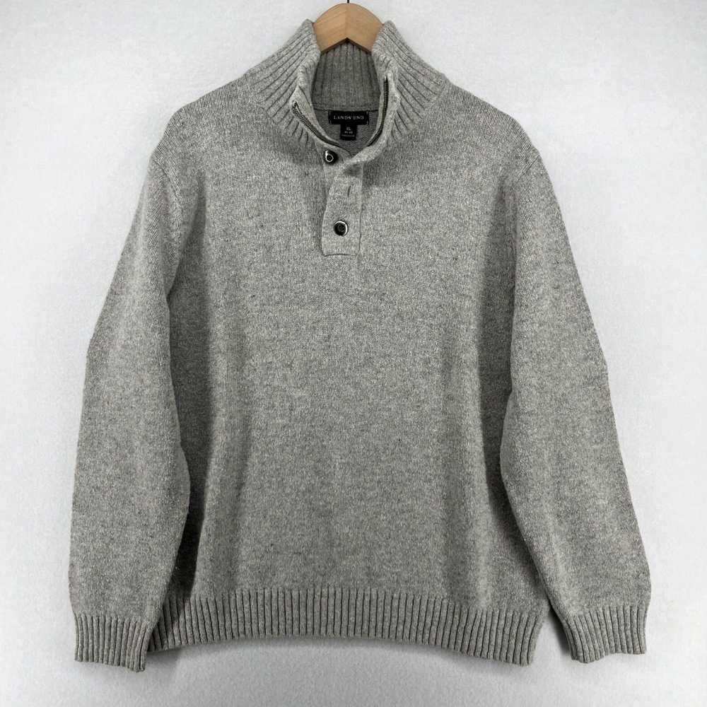 Vintage Mens Size XL 46-48 LANDS END Merino Wool … - image 1