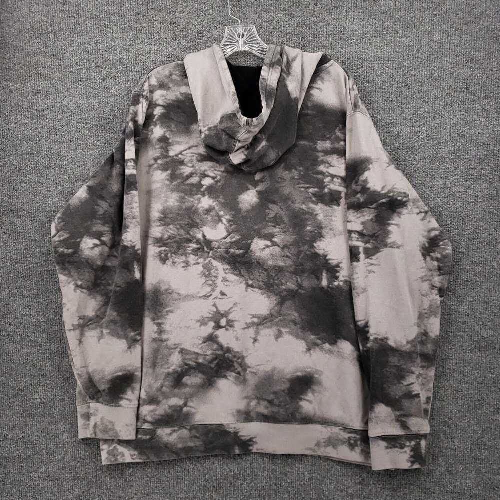 HIGH High Voltage Gray Tie Dye Graphic Fleece Swe… - image 2