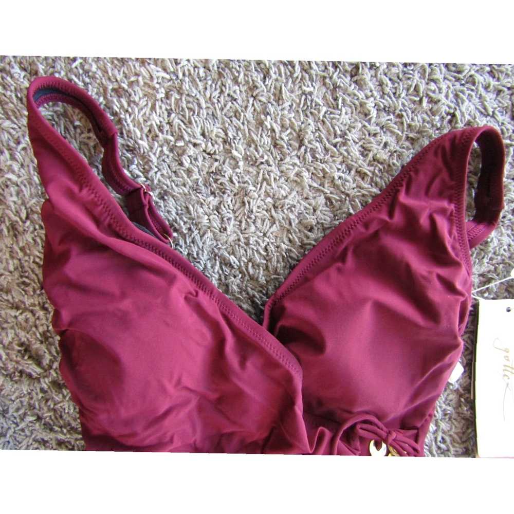 Vintage Gottex Classics Wine One Piece Swimsuit f… - image 2