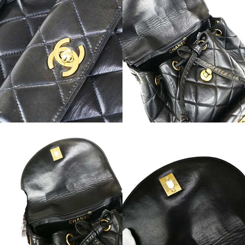 Chanel Duma Black Leather Backpack Bag (Pre-Owned) - image 10