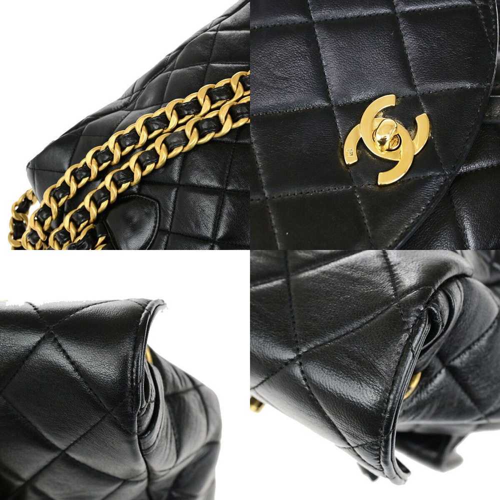 Chanel Duma Black Leather Backpack Bag (Pre-Owned) - image 9