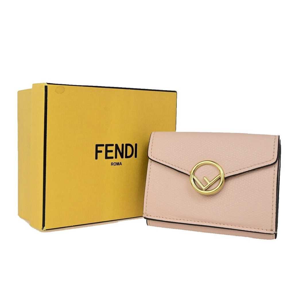 Fendi Zucca Pink Leather Wallet (Pre-Owned) - image 1