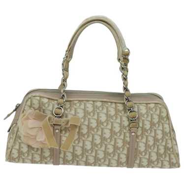 Dior Romantique Beige Canvas Handbag (Pre-Owned)