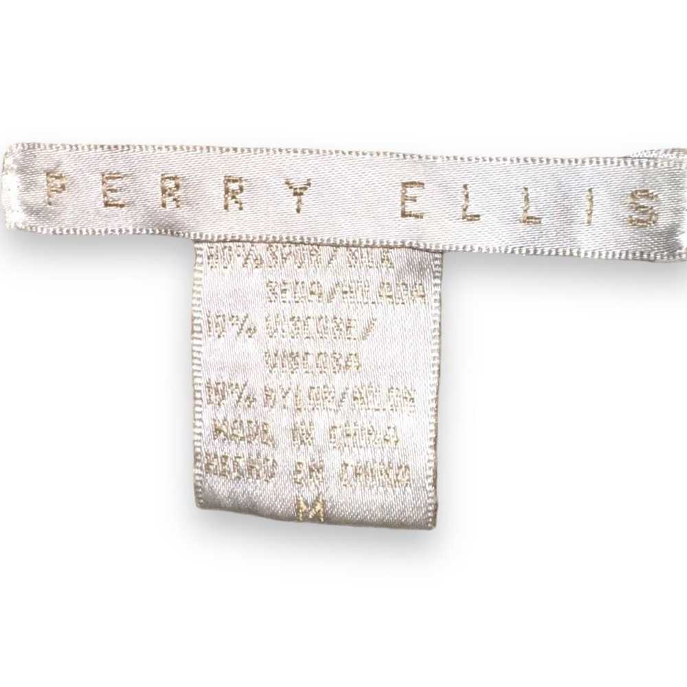 Perry Ellis 80s Perry Ellis Golden Silk S/S Mockn… - image 2