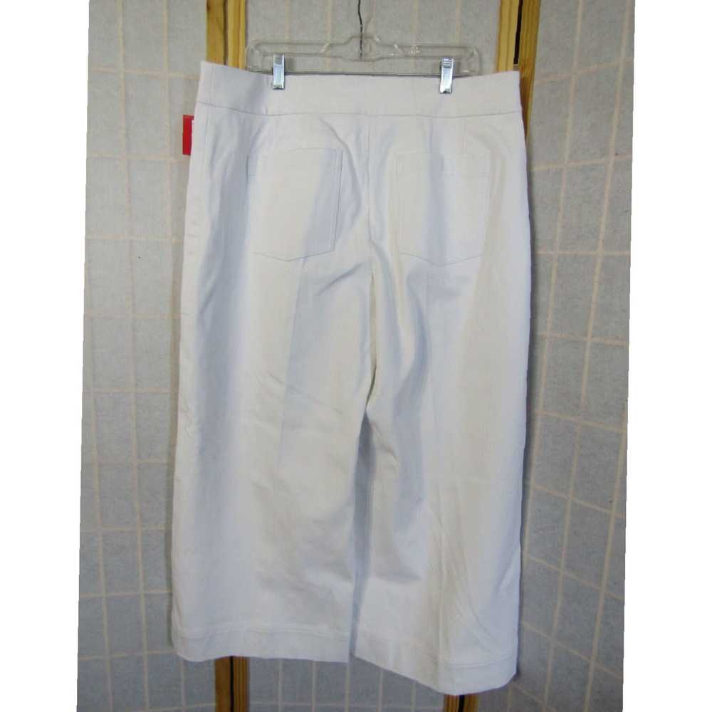 Spanx Cropped Wide Leg Cotton Rayon Blend White T… - image 3