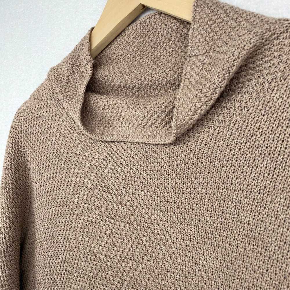 Vintage Brown Thumbhole Turtleneck Basketweave Ju… - image 2