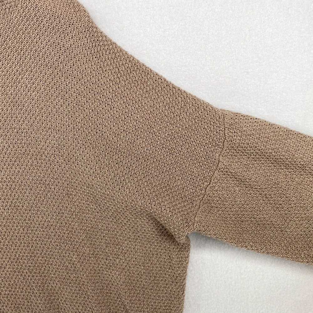 Vintage Brown Thumbhole Turtleneck Basketweave Ju… - image 5