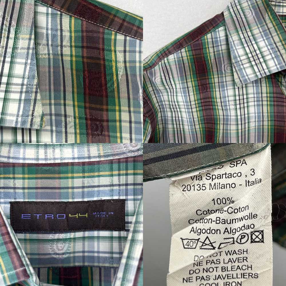 Etro ETRO Mens XL Ombre Effect Plaid Jacquard Pai… - image 8