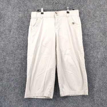 Dockers Cropped Beige Flat Front Cotton Blend Pan… - image 1