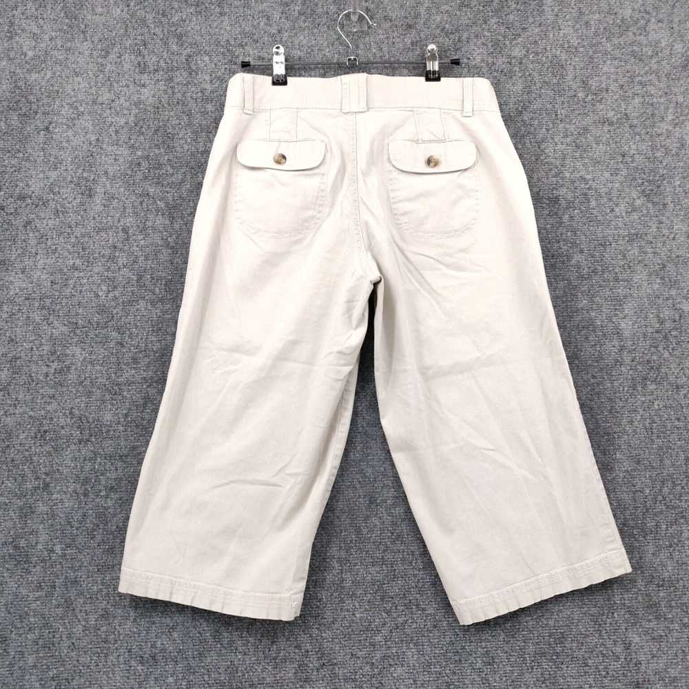 Dockers Cropped Beige Flat Front Cotton Blend Pan… - image 2