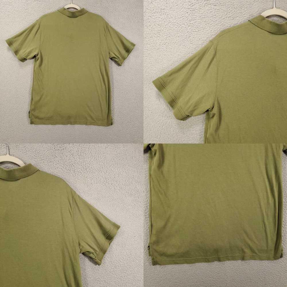 Vintage Mens Classic Green Pima Cotton Pullover S… - image 8