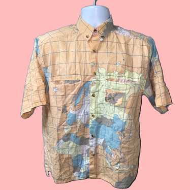 Nique Unique Eurasia Print Multi Color Shirt for … - image 1