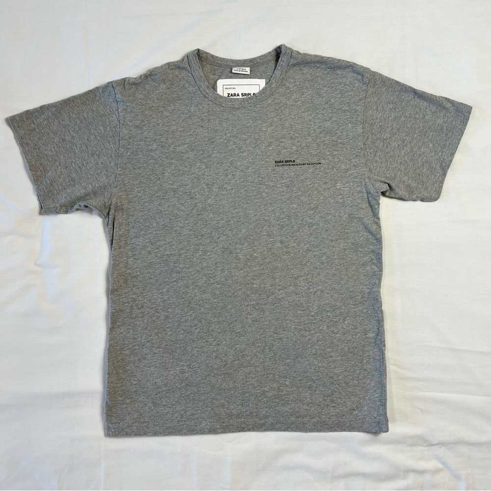 Zara Zara Collection XS Basic Grey T-Shirt Short … - image 2