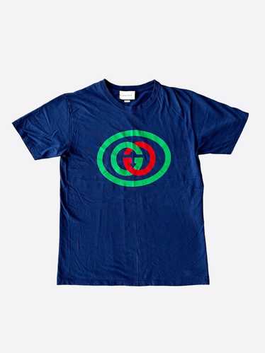 Gucci Blue & Green GG Logo T-Shirt