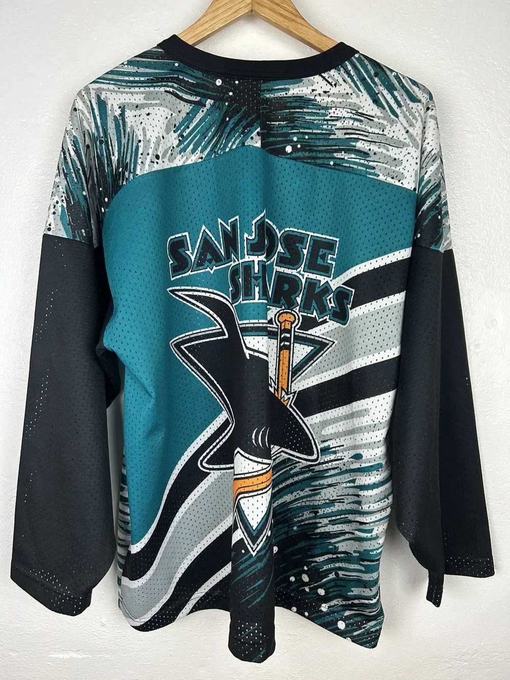 Ccm × NHL × Vintage 90s Vintage CCM San Jose Shar… - image 5