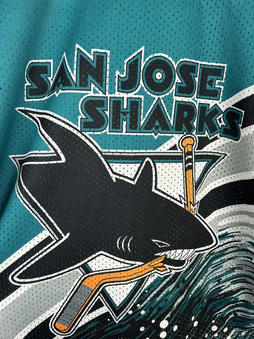 Ccm × NHL × Vintage 90s Vintage CCM San Jose Shar… - image 6