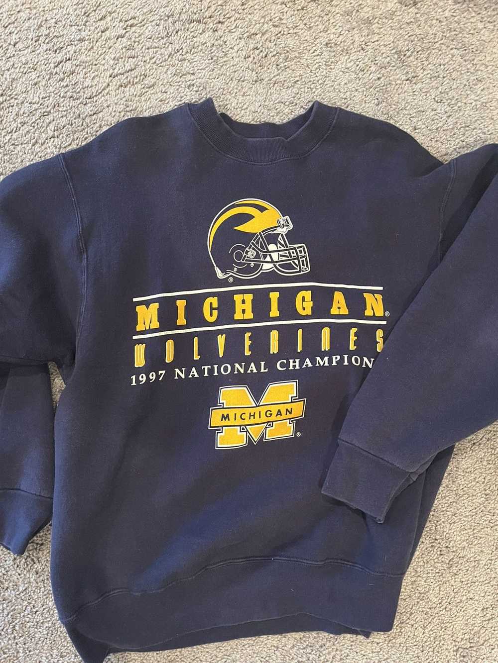 Vintage Vintage Michigan Wolverines Men's Sweater - image 1