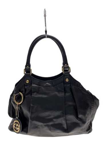 GUCCI Handbag Sookie Shima Leather Black Used