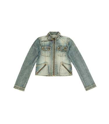 Burberry Burberry Blue Label Cropped Denim Jacket - image 1