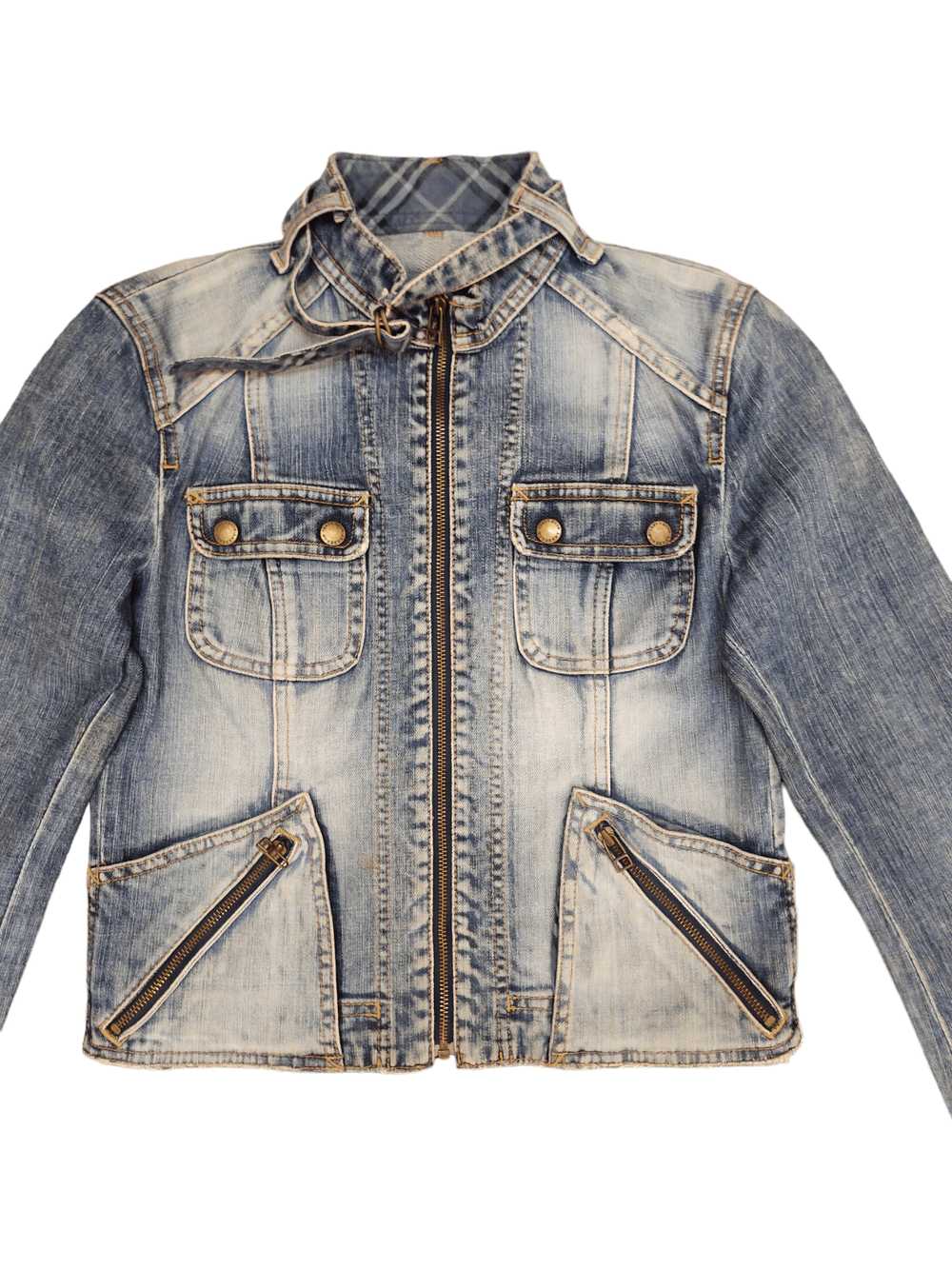 Burberry Burberry Blue Label Cropped Denim Jacket - image 2