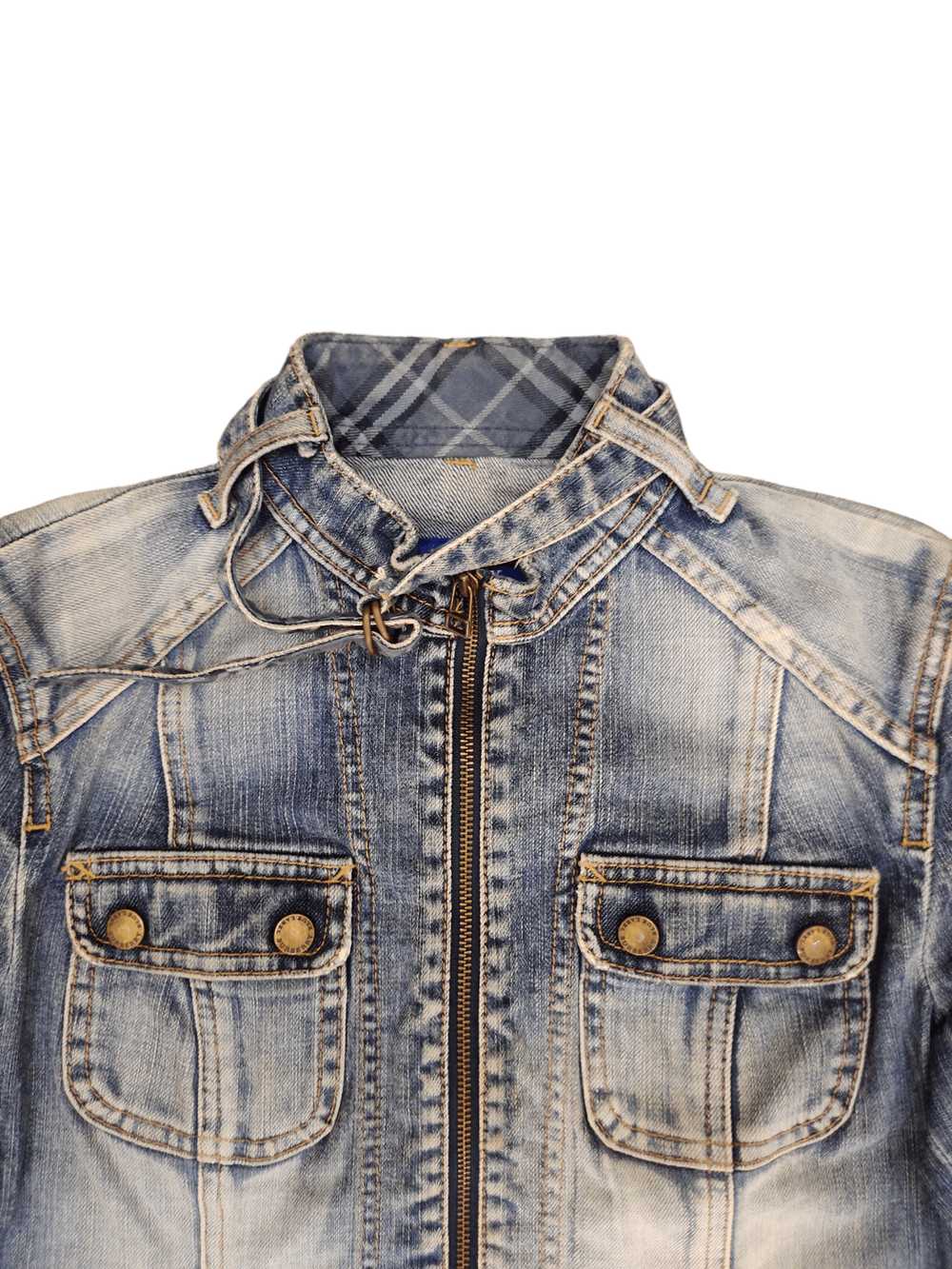 Burberry Burberry Blue Label Cropped Denim Jacket - image 3