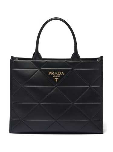 Prada Large Prada Symbole handbag black leather to