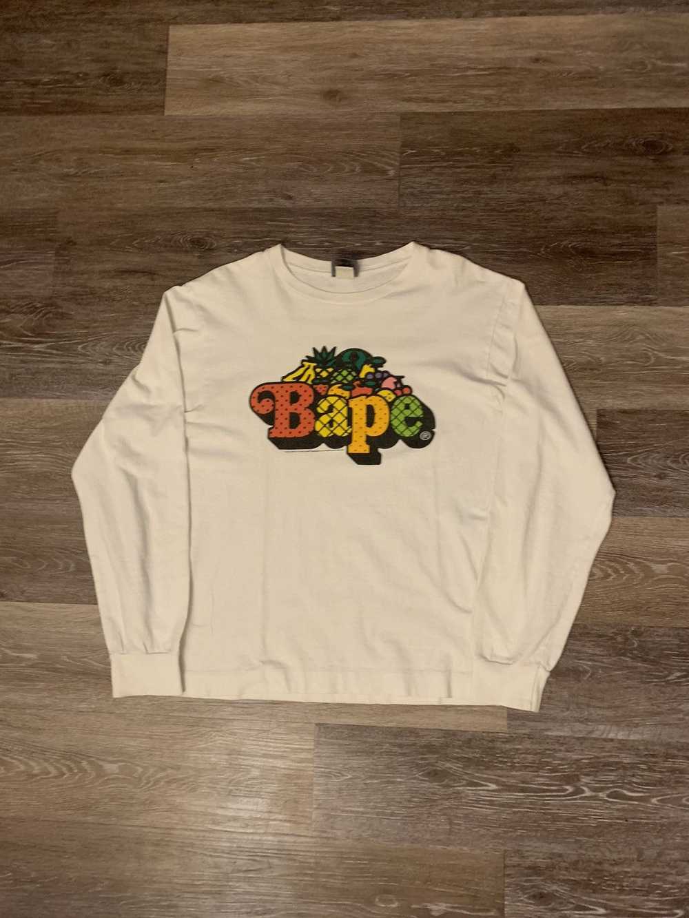 Bape 2008 OG Baby Milo BAPE Fruit Logo L/S Spello… - image 3